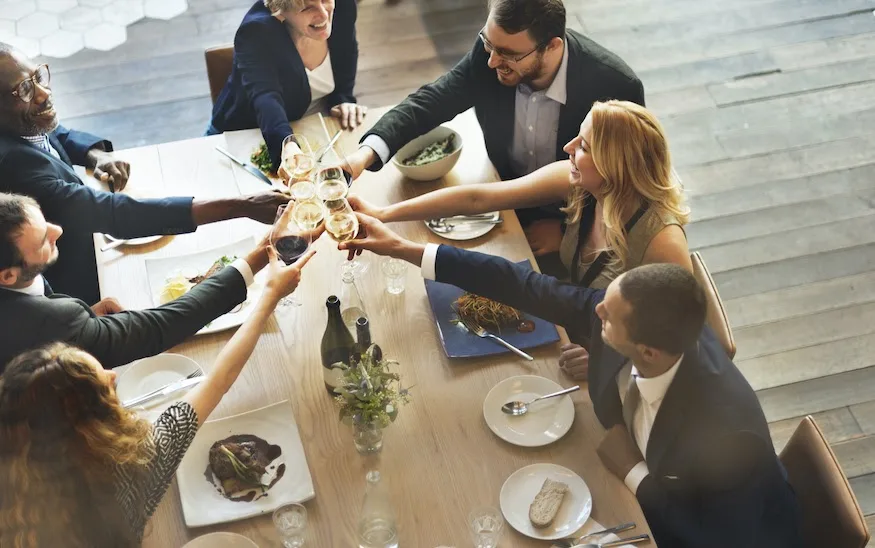 A well-organized executive event in progress